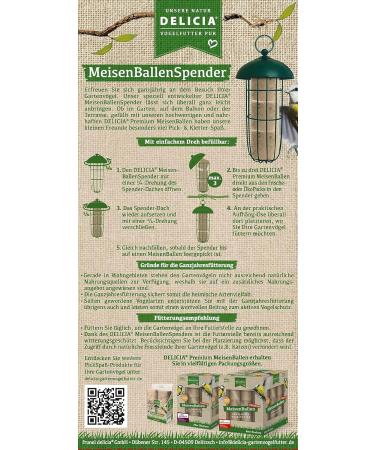Buy DELICIA Meisenballen Spender - Bird Feeding Station for Meisenkn del & Dumplings | International Shipping Available - Buy Online on GoSupps.com