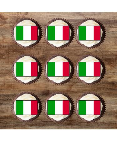 24 Italian Flag Cupcake Toppers Italy Flags Edible Italia Flags Flags Of The World Cake Decorations Eurovision Party Decorations Italy Decorations Italian Party Decorations Italian Cake - Buy Online on GoSupps.com