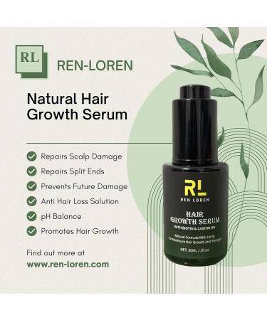 Organic Hair Growth Serum with Herbs - Thicker Longer & Healthier Hair | International Shipping Available - Buy Online on GoSupps.com