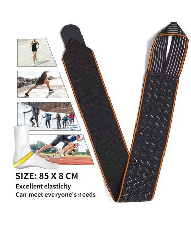 PROIRON Adjustable Ankle Support Brace for Sports - One Size Fits Men Women - Black - Buy Online on GoSupps.com