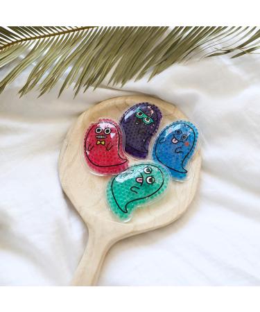 Kids Ice Packs - Small Hot and Cold Therapy Gel Beads for Pain-Relief and Injuries - Reusable Ghost Shaped Design (4-Count) - Buy Online on GoSupps.com