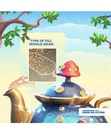 Lucky Cuppa's "Drink Me Potion" Mad Hatter's Coffee - Medium Roast Arabica Coffee Beans - Whole Coffee Beans - Alice in Wonderland Gifts for Coffee Lovers - 500g - Buy Online on GoSupps.com