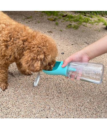 Nepfaivy 550ml Portable Dog Water Bottle & Feed Container Ideal for Hiking & Travel - Buy Online on GoSupps.com