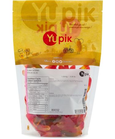Yupik Gummy Worms 1 kg Gluten-Free Assorted Fruit Flavors Chewy & Colorful Long Gummies Fun Classic Treat Sweet Candy Delicious Snack Ideal for Gifting Holidays & Baking 1 kg (Pack of 1) - Buy Online on GoSupps.com