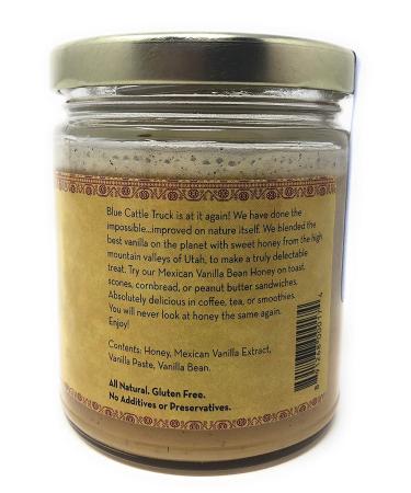 Blue Cattle Trucking Co. Gourmet Mexican Vanilla Bean Honey 9oz - Exquisite Flavor Infusion for Culinary Creations - Buy Online on GoSupps.com