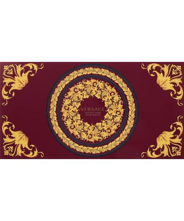 Versace Crystal Noir 4 Piece Gift Set for Women with Purse - Buy Online on GoSupps.com