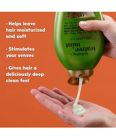 OGX Tea Tree Mint Shampoo - Nourishing Scalp Treatment with Peppermint Oil - 13 fl oz - Buy Online on GoSupps.com