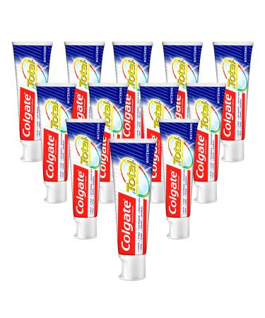 Colgate Toothpaste Total Plus Healthy White 12x75ml - superior protection for teeth tongue cheeks & gums 75 ml (pack of 12) - Buy Online on GoSupps.com