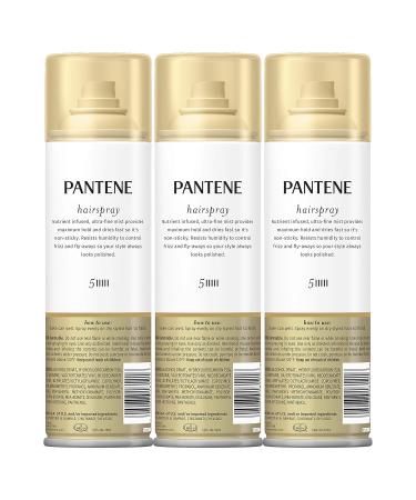 Pantene Hairspray Maximum Hold Pro-V Level 5 Texture and Finish 11 fl oz Triple Pack Hair Spray - Buy Online on GoSupps.com