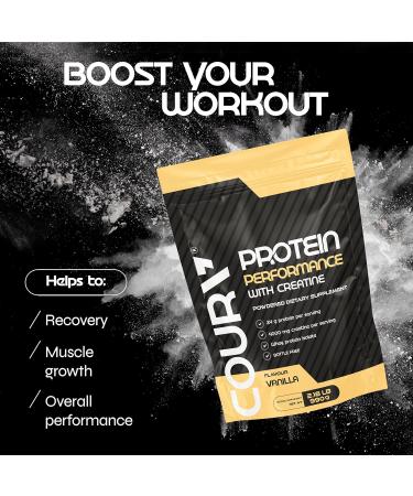 COURA Prote n Performance 990g - High-Performance Protein Powder - with Creatine - Ideal for Athletes - Gluten-Free Vanilla 2.18 Pound (Pack of 1) - Buy Online on GoSupps.com