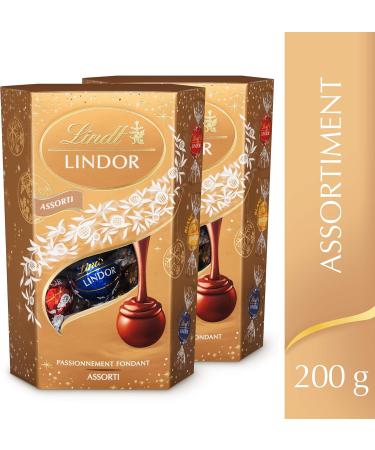 Lindt - Lindor Cornet Assorted Christmas Edition - 200g Pack of 2 - Buy Online on GoSupps.com