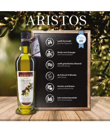 Aristos Gift set coldpressed olive oil olive oil soap gift bag with viewing window 500 ml olive oil + 100 g olive oil soap gift idea - Buy Online on GoSupps.com