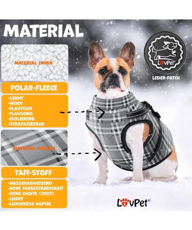 Lovpet 5XL Dog Jacket - Waterproof Padded Vest with Reflectors D-ring & 45 Feces Bags - Ideal for Large Dogs - Buy Online on GoSupps.com