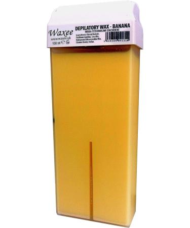 6x 100ml Roller Wax Cartridges + 100 Strips: Banana Body & Leg Waxee - Buy Online on GoSupps.com