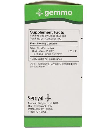 UNDA Gemmo Therapy Abies Alba - Pure Silver Fir Buds | 4.2 fl. oz. | International Shipping Available - Buy Online on GoSupps.com