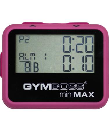Buy Gymboss Minimax Interval Timer & Stopwatch - Pink Soft Coating | International Shipping Available - Buy Online on GoSupps.com