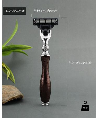 5Pc Men's Grooming & Shaving Kit - 3 Edge Razor Silver Tip Badger Hair Brush Bowl Soap & Alum - Perfect Gift Set for Men - Buy Online on GoSupps.com