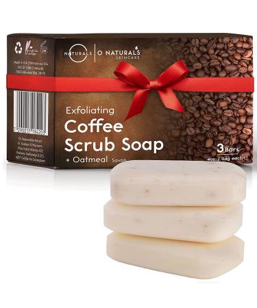 O Naturals Exfoliating Scalp Scrub Bar with Coffee Granules | 4oz Organic Vegan Soap for Hair & Body | Removes Dead Skin & Dandruff | Moisturizing 3-in-1 Formula for Women & Men - Buy Online on GoSupps.com