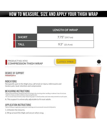 CSX Thigh Wrap - Adjustable Compression Support for Sports Performance | Tall Sizes Available - Shop Now - Buy Online on GoSupps.com