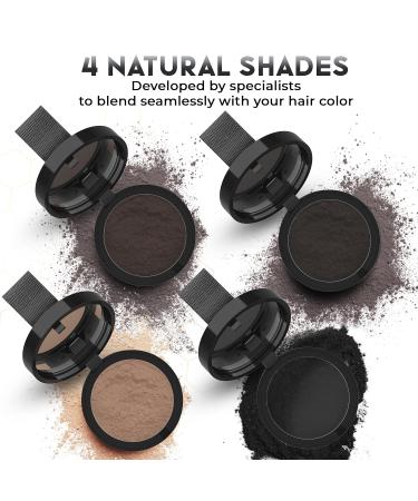 ELEVATE Hair Line Powder - Instant Hair Loss Concealer Root Touch Up & Gray Coverage for Men & Women - Dark Brown - Buy Online on GoSupps.com