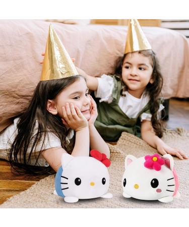 FASTEXX Hello Kitty Plush Reversible Octopus & Teddy Plushies - Super Soft Toys for Girls | Double-Sided Flip Mood Kitty Plush for Expressing Emotions - Buy Online on GoSupps.com