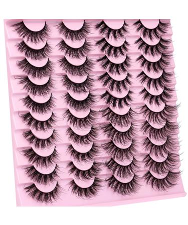 Newcally Mink Cat Eye False Eyelashes - 20 Pairs Mixed Styles for Dramatic & Natural Look - Buy Online on GoSupps.com