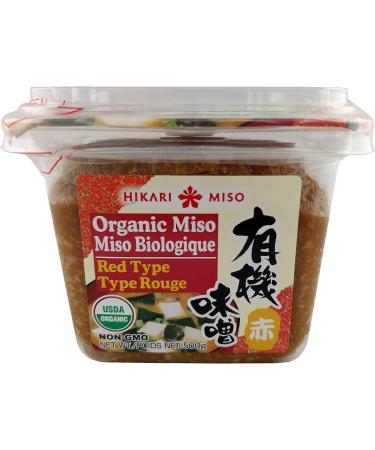 Hikari ORGANIC Red Type Miso Paste - 1 tub 500gm - Buy Online on GoSupps.com