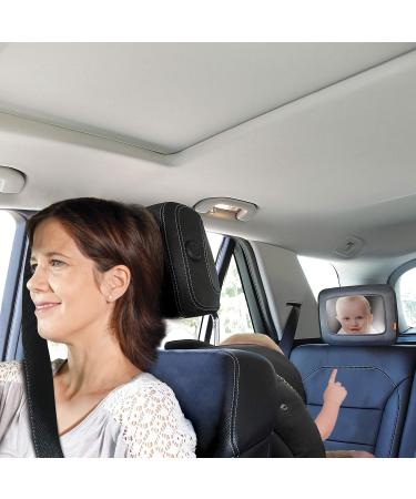 Dreambaby Backseat Mirror - Extra Large Wide Angle View, Shatterproof & Safe for Toddlers | Model F291 - 20x29cm - Black - Buy Online on GoSupps.com
