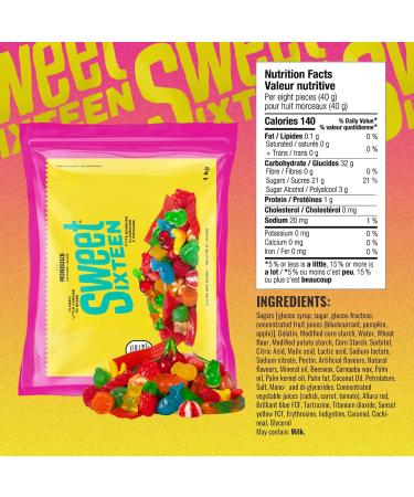 Sweet Sixteen Jujube & Gummy Candies Classic Mix of Sweet Gummies and Jujubes 400g per Pack Peanut & Nut-Free Candies Soft Chewy and Always Fresh - Buy Online on GoSupps.com
