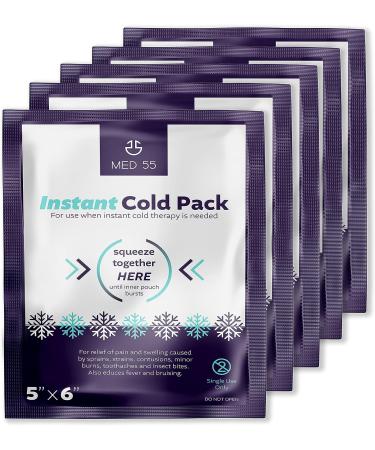 Disposable Cold Packs (6 Count) - Instant Ice Pack for Injuries, Pain Relief, First Aid - Swelling, Sprains, Bruises, Tooth Aches, Insect Bites - Buy Online on GoSupps.com