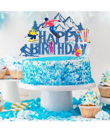 iPartyFun Skiing Theme Birthday Party Cake Topper - Buy Online on GoSupps.com