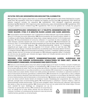  Alpi Nature Alpi Nature Epilobe Organic Herbal Tea 200 g organic Dried White Willow Cut with Small Flowers Loose Tea - Buy Online on GoSupps.com