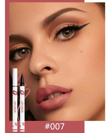 bark Erinde Water Resistant Lip Liner Matte Waterproof Lip Marker Long Lasting Lipstick Highly Permanent Lip Contour Sticks Natural Smooth Lipstick 007 - Buy Online on GoSupps.com