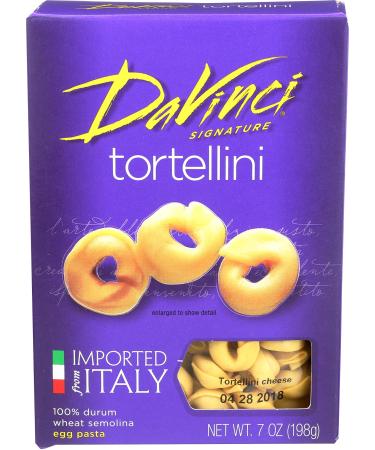 DaVinci Tortellini, 7 Ounce Boxes (Pack of 12) Cheese Stuffed