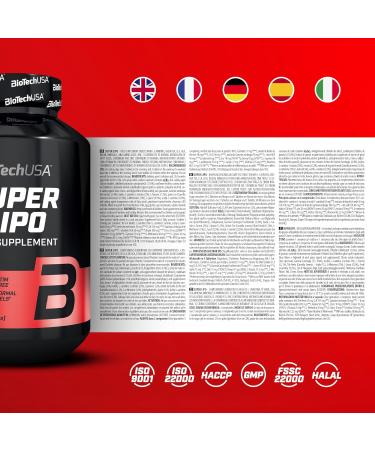 BioTechUSA Super Lipo Caffeine-Free Supplement - L-Carnitine CLA HCA & Green Tea Extract 120 Tablets - Optimize Weight Loss & Boost Metabolism - Buy Online on GoSupps.com