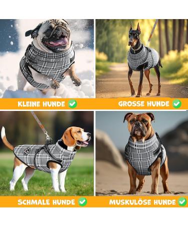 Lovpet 3XL Dog Jacket & Coat Waterproof Padded Vest with Reflectors D-Ring Feces Bags & Donor Perfect Winter Gear for Large Dogs - Buy Online on GoSupps.com