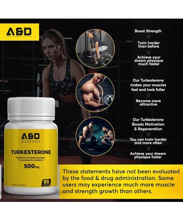 Turkesterone 1000mg - German Quality Winner for Muscle Growth & Recovery | Natural Anabolic Bodybuilding Supplement - 90 Count Pack - Buy Online on GoSupps.com