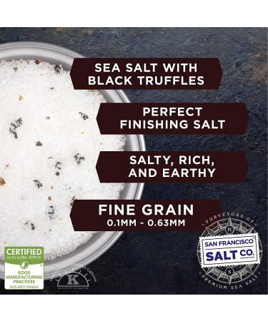 San Francisco Salt Co. Italian Black Truffle Salt - 5 oz Resealable Pouch - Buy Online on GoSupps.com