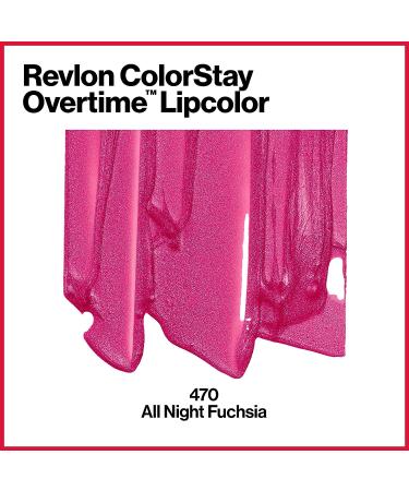 Revlon ColorStay Liquid Lipstick & Clear Lip Gloss Duo | All Night Fuchsia (470) | Vitamin E | 0.07 Oz - Buy Online on GoSupps.com
