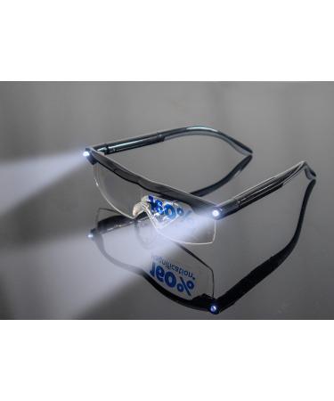 5 STAR LED Magnifying Glasses - 160% Magnification Lighted Eyewear for Reading & Crafts USB Rechargeable - Shop Internationally - Buy Online on GoSupps.com