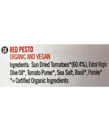 Biona Organic Red Pesto 120g - Sun-dried Tomato Flavor | Buy Online - Buy Online on GoSupps.com