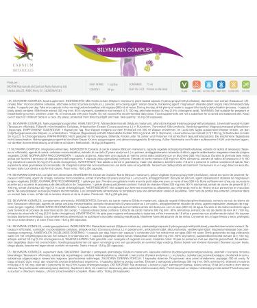 BIO PACK Carnium Botanicals Silymarin Complex Milk Thistle Artichoke & Dandelion Complex with 80 Silymarin Vegetable Milk Thistle Capsules High Dose 30 Pieces - Buy Online on GoSupps.com