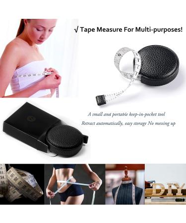 3m/120" Tape Measure Body Measuring Tape for Body Cloth Tape Measure for Sewing Fabric Tailors Medical Measurements Tape Dual Sided Leather Tape Measure Retractable (Black 1 Pack) - Buy Online on GoSupps.com