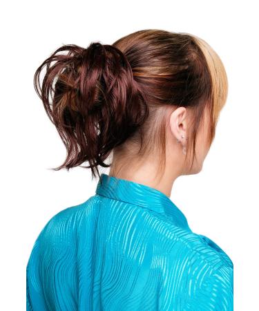 WIG ME UP - Hairpiece: synthetic hair scrunchie scrunchy hairband ponytail brown reddish brown Irene-35+6