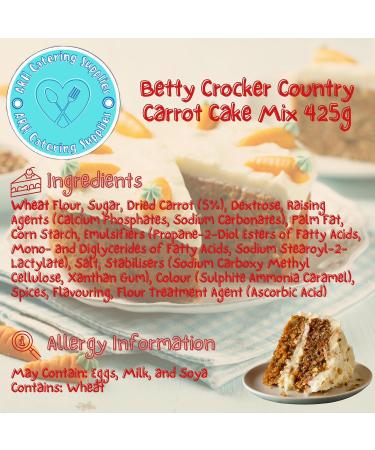 Country Carrot Betty Crocker Cake Mix 425g - Buy Online on GoSupps.com