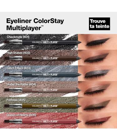 Revlon ColorStay Multiplayer Liquid-Glide Eyeliner multi-use makeup product with a professional brush creamy texture waterproof and long-lasting 404 Under the Radar 0.9g - Buy Online on GoSupps.com