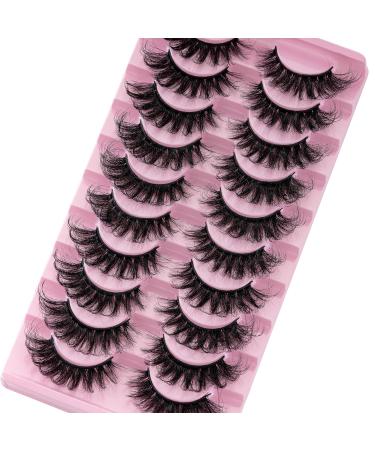 Josiezoey Fluffy Wispy Mink False Eyelashes - Natural Look, Light Volume | 10 Pairs Pack - D2-11-20mm-CAT - Buy Online on GoSupps.com