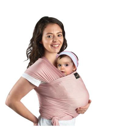 Lightweight Baby Wrap - Natural and Breathable Babywearing Carrier Sling for Babies, Infants, & Newborns by sweetbee Pink