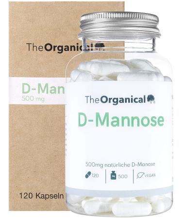 TheOrganical D Mannose capsules | 120 capsules with 500mg natural D-Mannose | Made in Hamburg