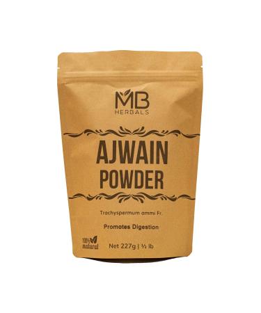 MB Herbals Ajwain Powder 8 oz (227 Gram / 0.5 LB) | Ajowan Powder | Carom Seed Powder | Trachyspermum ammi | Gluten Free | Non GMO